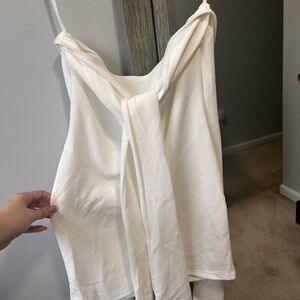 Elegant White mini dress